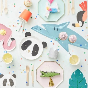Assiettes en papier personnalisables DAMAI sur le thème des animaux marins pour fêtes sous-marines - Product Image 5