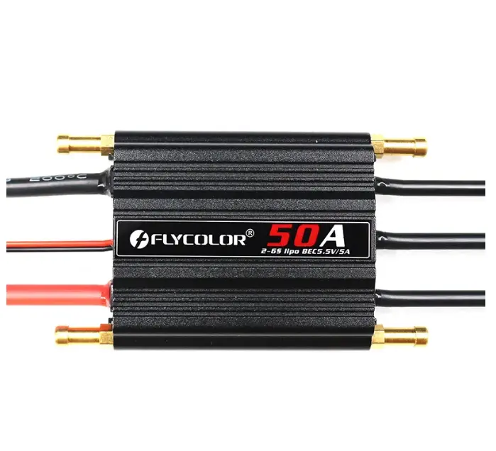 FlyColor FlyMonster 50A 70A 90A 120A 150A Contrôleur électronique de vitesse sans balais à double refroidissement par eau ESC pour modèles de bateaux RC