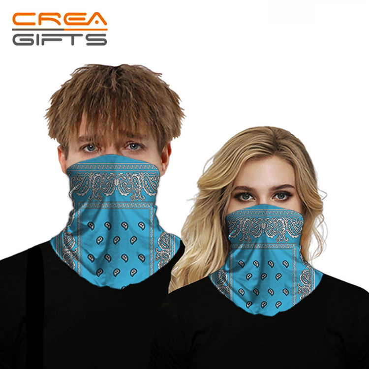 Personalizado pescoço gaiter costura neck polainas Umidade Wicking Máscaras de Proteção Solar de pesca sem costura neck warmer lenço headwear