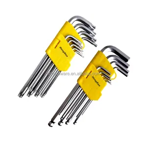 Fabrik Günstige Hot Selling Neues Design Standard Langlebige Sechs kant Torx L Lange Inbus schlüssel 9 Stück Inbus schlüssels atz 9 Stück Sechs kant schlüssel Set Kit