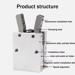 Pinza Pneumatica Parallela MHC2 16D MHC2-16D per Braccio Robotico - Product Image 3