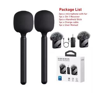 Microphone cravate sans fil portable mini F11-2 avec fonction d'annulation du bruit compatible avec iPhone iPad <span class=keywords><strong>Samsung</strong></span> YouTube - Product Image 6