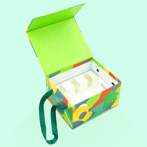Custom Printed Tequila Paper Box Packaging Champagne Bottle Boxes Green Package Box for Champagne Glasses - Product Image 2
