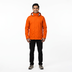 2026 New Fashion Windproof Canvas Hooded Windbreaker <b>Jacket</b> <b>Men</b> High Quality Custom Sports Breathable Vintage Street Wear - Product Image 1