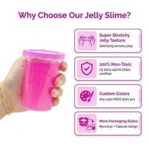 Slime en vrac en gros, slime cristallin pour enfants, kit d'activités DIY, non toxique, certifié EN71, slime transparent, grande capacité, directement de l'usine - Product Image 4