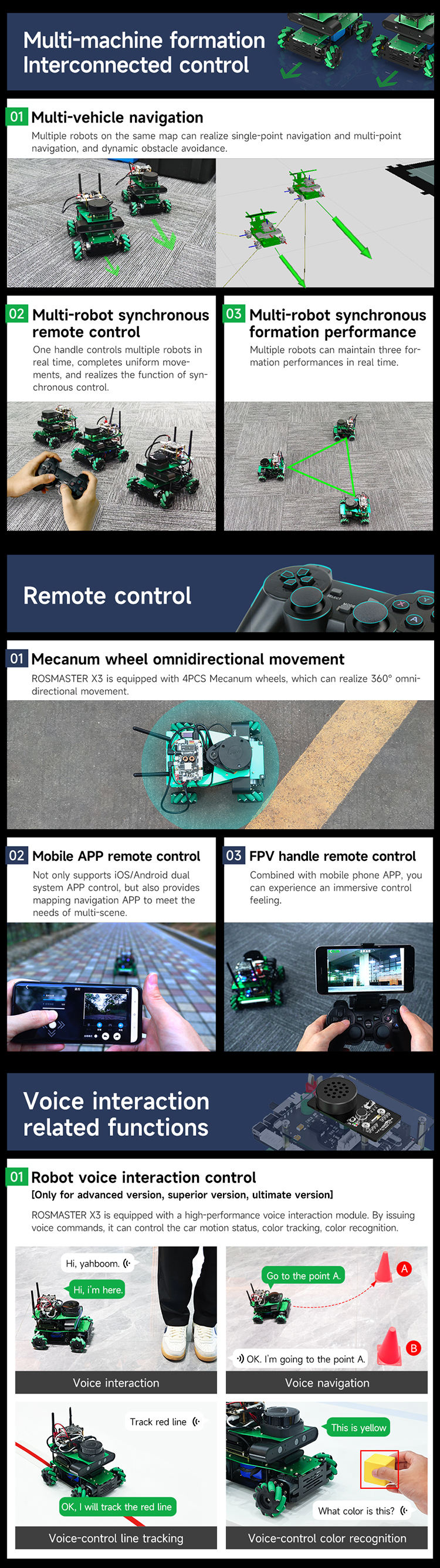 Yahboom ROSMASTER X3 Educational Robot for Jetson NANO