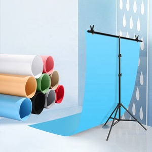 Supporto per Sfondo Fotografico in PVC, Fondale Senza Giunture con Supporto a T Regolabile per Luci Foto e Video - Product Image 2