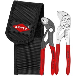 Knipex <b>Pliers</b> <b>Set</b> 86 03 150 87 01 125 160 Mm With Tool Pocket - Product Image 1