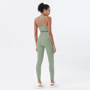 <span class=keywords><strong>Lulu</strong></span> – Leggings en Nylon taille haute et soutien-gorge de sport, vêtements d'athlétisme, vente en gros - Product Image 6