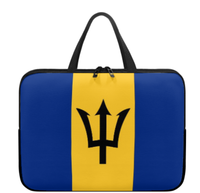 Sac pour ordinateur portable avec drapeau d'Antigua, étui pour ordinateur portable fin et imperméable avec fermeture éclair de qualité supérieure, sac portable pour tablette