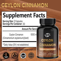 Capsules de cannelle de Ceylan pure OEM sous marque privée – Antioxydant et soutien immunitaire – Compléments de cannelle de Ceylan pour hommes et femmes