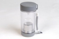 Tasse à thé portable isotherme à double paroi en plastique avec infuseur à thé en acier inoxydable, filtre anti-fuite, sans BPA, personnalisable avec logo – Meilleure vente