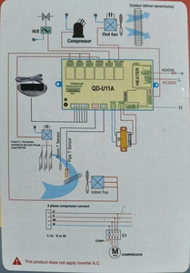 Carte de commande de climatiseur universelle <span class=keywords><strong>QD</strong></span>-<span class=keywords><strong>U11A</strong></span>, carte principale et carte mère compatibles avec plusieurs marques (onduleur AC exclu) - Product Image 6