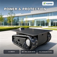 Robot de sécurité d'entreprise, châssis de robot UGV, plateforme mobile, personnalisation OEM pour la logistique intérieure et extérieure