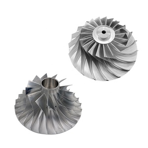 Đúc inconel 625 5 trục hợp kim titan <span class=keywords><strong>RC</strong></span> máy bay phản lực động cơ tuabin cánh quạt Turbo máy nén bánh xe - Product Image 1