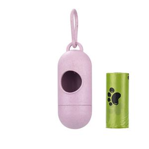 Distributeur de sacs à déjections pour animaux de compagnie, portable, écologique, en forme de pilule, pour l'extérieur, avec compartiment de rangement pour sacs à déchets, capsule en forme de paille - Product Image 4