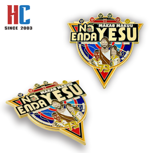 Pin de Solapa de Esmalte Suave Personalizado de Fábrica con 20 Años de Experiencia, con el Mensaje 'Viajador del Camino del Mundo', 'Vive con Jesús', 'Camporee Cristiana Adventista' - Product Image 5