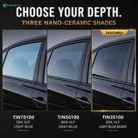 Película para Ventanas con Rechazo de Calor 50% VLT Nano Cerámica Gris Azul Tinte Compatible con Señales UV99 IR96 2mil Venta al por Mayor OEM de Fábrica