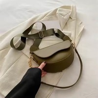 Bolso bandolera con correa ancha para mujer, bolso cruzado para dama, precio al por mayor, Bolso tipo cartera