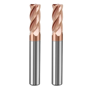OEM 4-Flute <strong>Tungsten</strong> Steel <strong>End</strong> <strong>Mill</strong> Cutter Rigid 60 Hardness CNC Controlled 10mm Shank Diameters 10mm Coated Shank ODM - Product Image 2