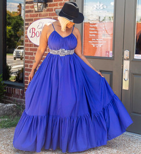 Plus Size 5XL Celmia Summer Dress Women Sexy Sleeveless Ruffled Maxi Long Dress Casual Loose Solid Pleated <strong>Beach</strong> Vestido <strong>Robe</strong> - Product Image 6