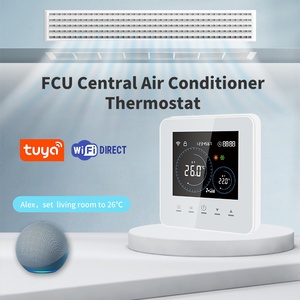 Wifi cuộn dây Quạt Đơn vị nhiệt điều khiển nhiệt độ 2 ống 4 ống 3 tốc độ cuộn dây Quạt đơn vị làm việc với tuya cuộc sống thông minh - Product Image 2