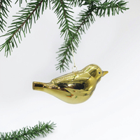 Boules de Noël en verre soufflé à la main, durables, en gros, couleurs personnalisées, forme d'animal, décorations de Noël élégantes