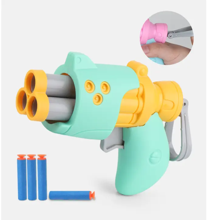 Pistolet à balles souples Montessori, jouet de tir sûr pour enfants, de bonne qualité, en plastique,