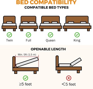 YOYOW <b>Sofa</b> <b>Bed</b> Lifting Mechanism Adjustable Gas Spring Hinges for <b>Folding</b> <b>Bed</b> Frame Fittings Home Furniture IRON Modern Metal - Product Image 5