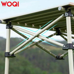 Mesa Plegable para Exteriores Woqi 95x52cm, Marco de Aluminio, Base Cruzada, Rectangular, Portátil, para Camping y Comedor - Product Image 3