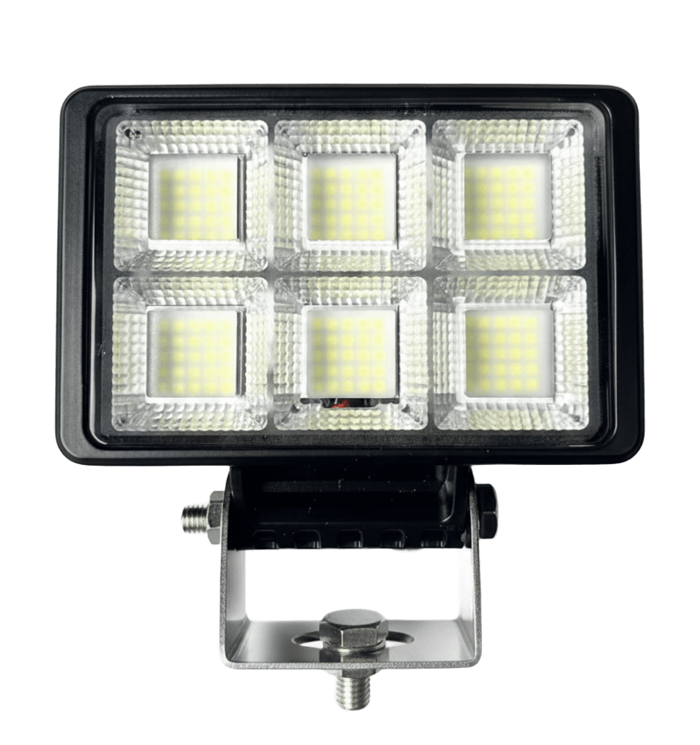Aurora 6'' 72W Square LED Work Lamp Spotlight Road Lights 4x4 6 LEDs Work Light Bars for Truck SUV Auto Exterior Lighting