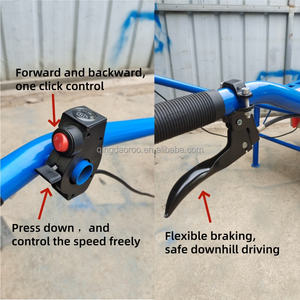 ओम अनुकूलन योग्य कृषि इलेक्ट्रिक गार्डन व्हीलबैरो फ्लैट फार्म कार्ट - Product Image 3