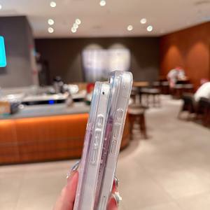 Custodia per <span class=keywords><strong>iPhone</strong></span> 17 <span class=keywords><strong>Pro</strong></span> Max 16 <span class=keywords><strong>Pro</strong></span> Max 15 14 13 con design creativo a castello di fuochi d'artificio rosa <span class=keywords><strong>e</strong></span> sabbia liquida argentata - Product Image 2