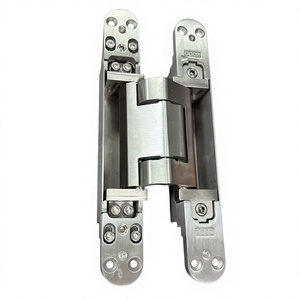 Charnière de porte moderne Noka BS200-R à fermeture douce réglable à 180 degrés, en acier inoxydable, ouverture cachée 3 mm - Product Image 2