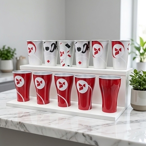 Vaso de Cerveza de Fútbol con Logotipo Personalizado, Vaso de Aluminio que Cambia de Color, Vaso de Cerveza de Metal con Temática <span class=keywords><strong>Mundial</strong></span> de Fútbol, Recuerdo Deportivo al por Mayor - Product Image 2