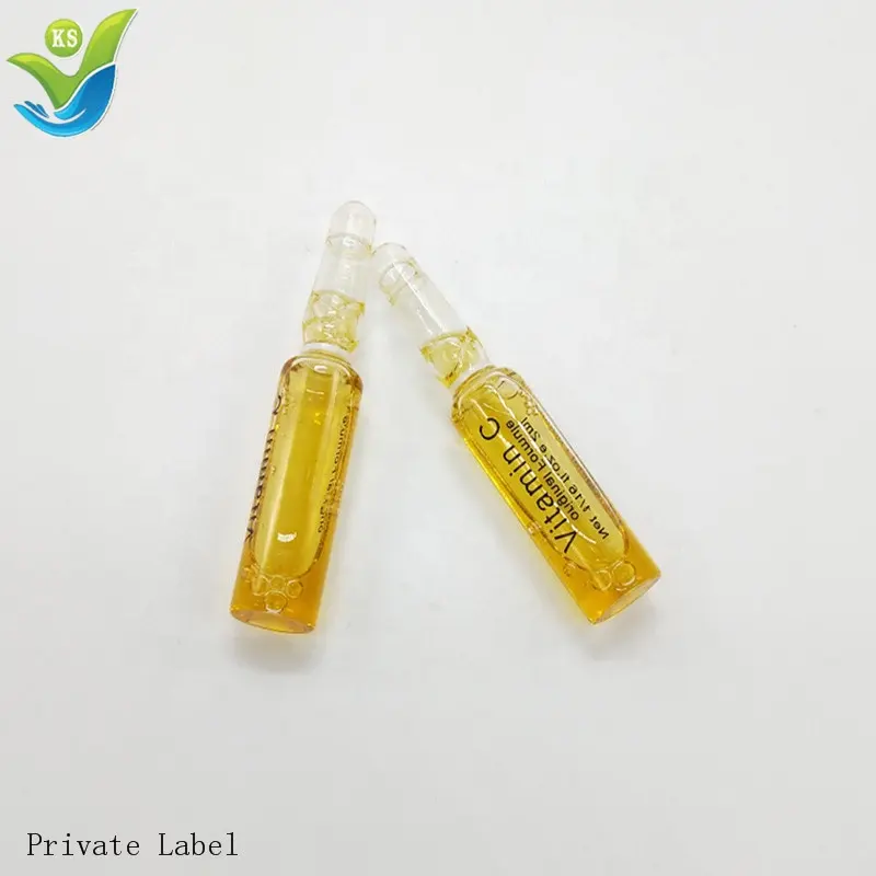 Private Label Stem Cell Ampoule Pure VC 24K Arbutin Anti acne Anti Aging Ampoule Face Brightening Serum Set