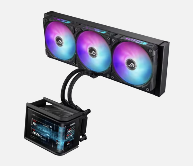 Ryuo IV SLC 120x120x25mm ARGB AIO Water Cooling Fluid Bearing CPU Cooler Processor 6.67-inch 2k AMOLED Display Gaming Computer
