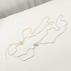 Collar <span class=keywords><strong>de</strong></span> suéter <span class=keywords><strong>de</strong></span> aniversario con diseño <span class=keywords><strong>de</strong></span> mariposa chapado en oro <span class=keywords><strong>de</strong></span> acero inoxidable con <span class=keywords><strong>cadena</strong></span> larga, joyería <span class=keywords><strong>de</strong></span> gran venta <span class=keywords><strong>de</strong></span> invierno - Product Image 6