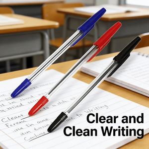 23 Custom Logo Promotional <b>Pens</b> 0.5mm Fine Tip <b>Red</b> Blue Black for Corporate Events Branded Giveaways - Product Image 4