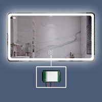 MARVEL ONE Miroir LED Intelligent à Capteur Tactile Inductif DC12V 24V, Matériau ABS, Garantie 2 Ans, Arrêt Intelligent 1h