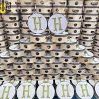 6 Inch Wood Musical Instrument Wooden Handheld Tambourines Metal Jingles Percussion for Church Adults Wholesale Customized Drum