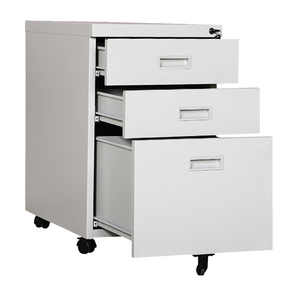 Bệ Lưu Trữ Locker 3 Ngăn Kéo <span class=keywords><strong>KD</strong></span> Kim Loại Di Động Di Chuyển Tủ Hồ Sơ Tủ - Product Image 2