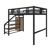 2024 nouveau Design chambre moderne réglable Style Simple robuste acier métal loft lit Double enfants ou adulte lit en acier