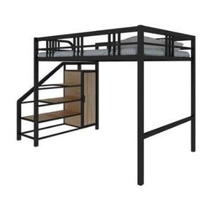 2024 nouveau Design chambre moderne réglable Style Simple robuste acier métal loft <span class=keywords><strong>lit</strong></span> Double enfants ou adulte <span class=keywords><strong>lit</strong></span> <span class=keywords><strong>en</strong></span> acier - Product Image 5