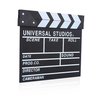 Holz-Clapperboard für Filmregisseure TV-Video-Klappbrett Filmproduktion Fotografie-Requisiten Zubehör