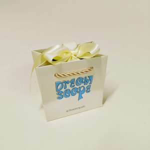 Bolsa de Papel Mini de Lujo con Cinta de Cartón Elegante, Embalaje Cosmético Personalizado con Impresión de Joyería - Product Image 2