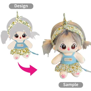 Produttore personalizzato Plushie portachiavi per bambini peluche peluche peluche pezza animale Kpop personalizzato