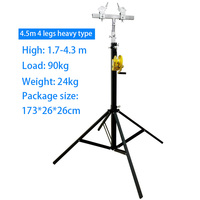 Torre elevadora de truss de 290 kg de capacidad, resistente, de 6 m y 7 m, con cabrestante, para pantallas LED, luces de escenario, altavoces line array y soporte de manivela para altavoces