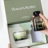 Ensemble de bougies et diffuseurs d'aromathérapie - Huile essentielle aromatique pour purifier l'air, décoration de la maison, coffret cadeau - Cadeau de fête
