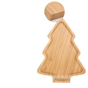 Hangxu Christmas Wooden Tray Irregular Shape For <b>Home</b> Dining Table Decorative Storage Candy Cookies Display - Product Image 2